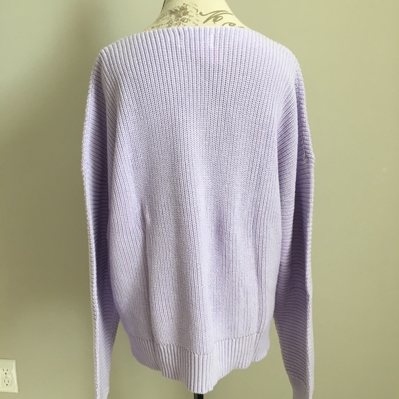 HTF PINK Victoria’s Secret Oversized V-Neck Sweater New With Tag Rare - Picture 7 of 8